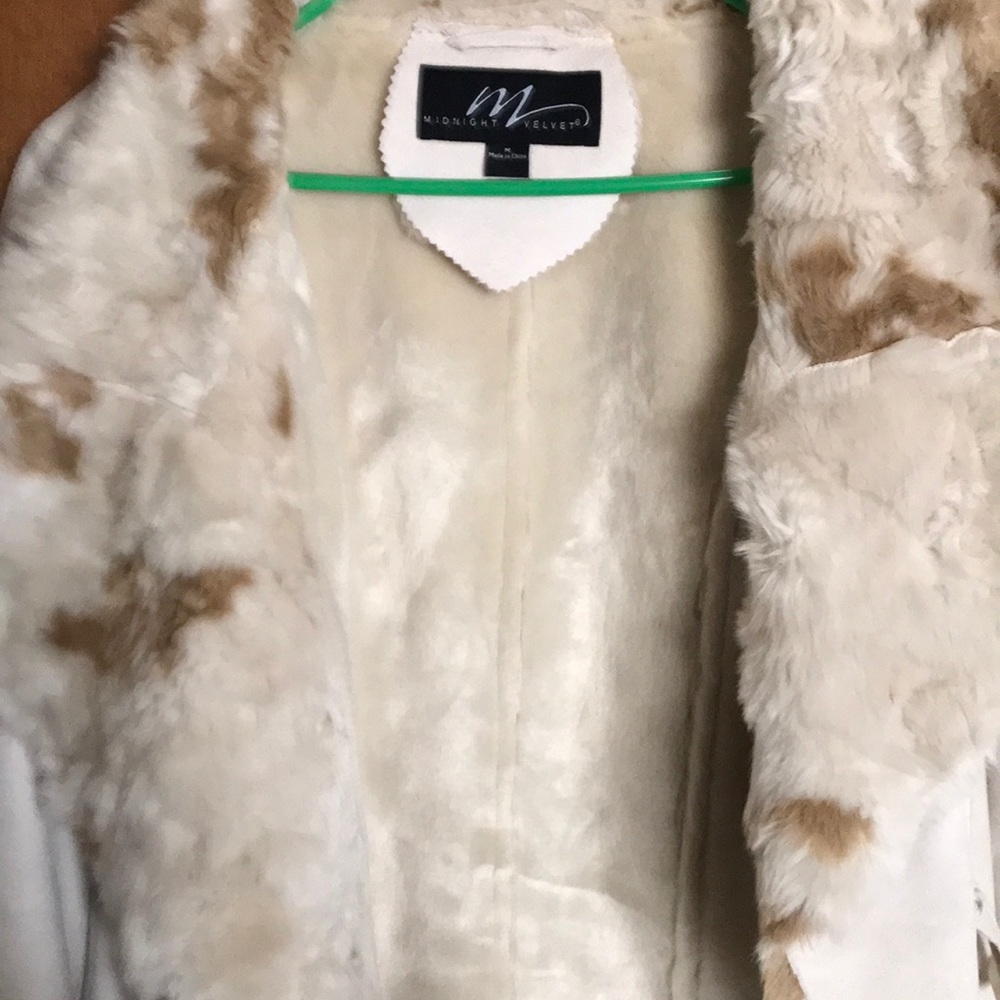 Midnight Velvet Goldie Suede & Faux Fur Coat - Picture 5 of 8